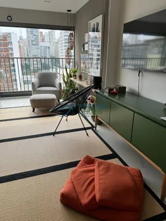 Apartamento Mobiliado Paraíso com 44m² 1 dormitório com Vaga e Lazer