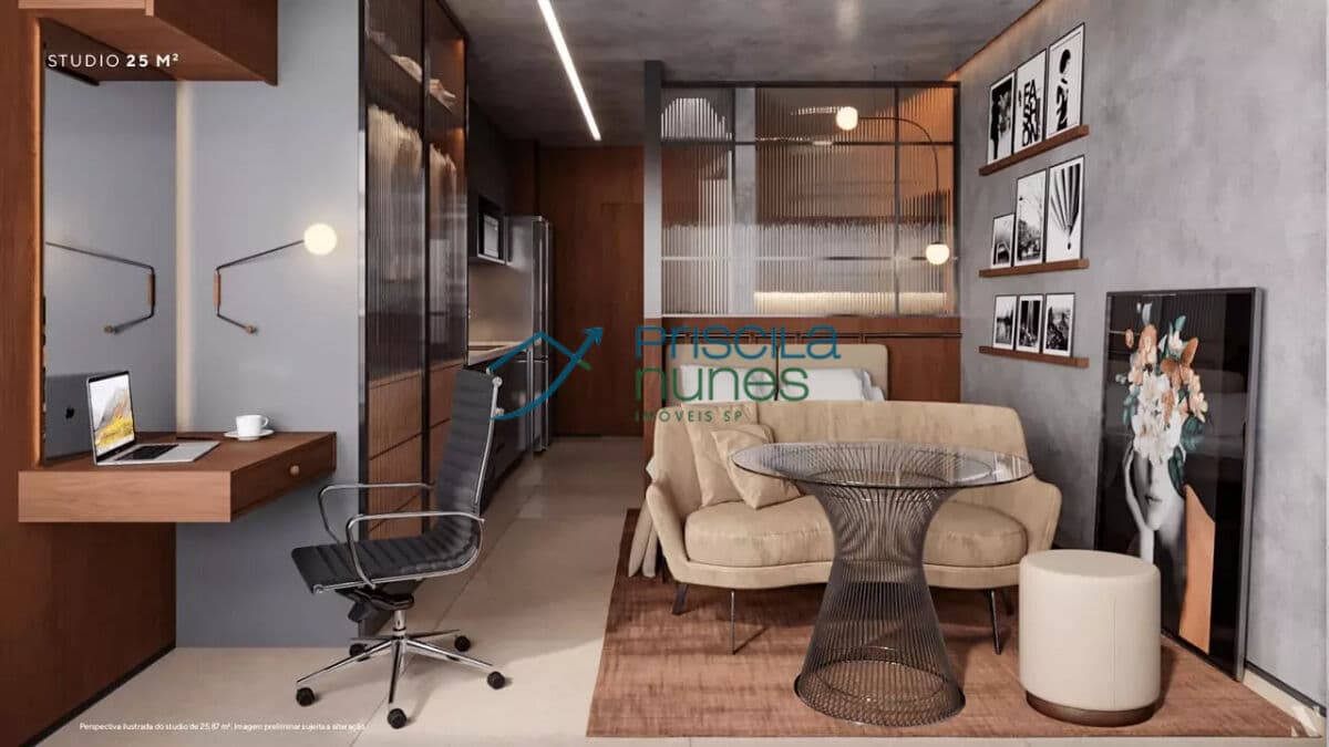 Studio para venda em Perdizes com 1 quarto , 44m²