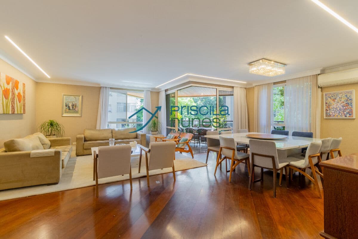 Apartamento Higienópolis com 3 quartos, sendo 3 suítes , 240m²