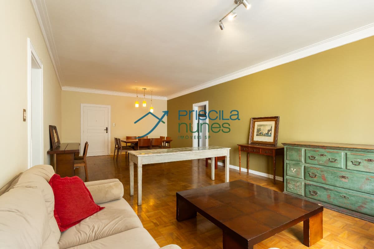 Apartamento Cerqueira César com 3 quartos, sendo 1 suíte, 156m²