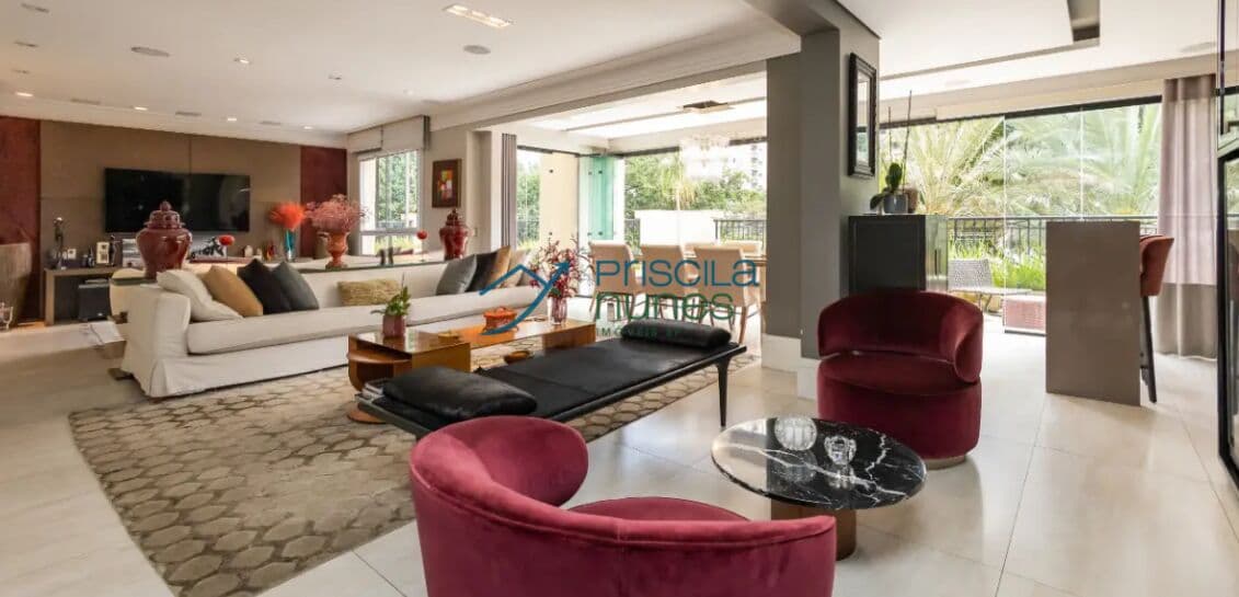 Apartamento Garden Vila Nova Conceição com 4 quartos, sendo 4 suítes, 246m²