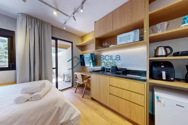 Apartamento garden Vila Madalena com 1 quarto, sendo 1 suíte, 38m²