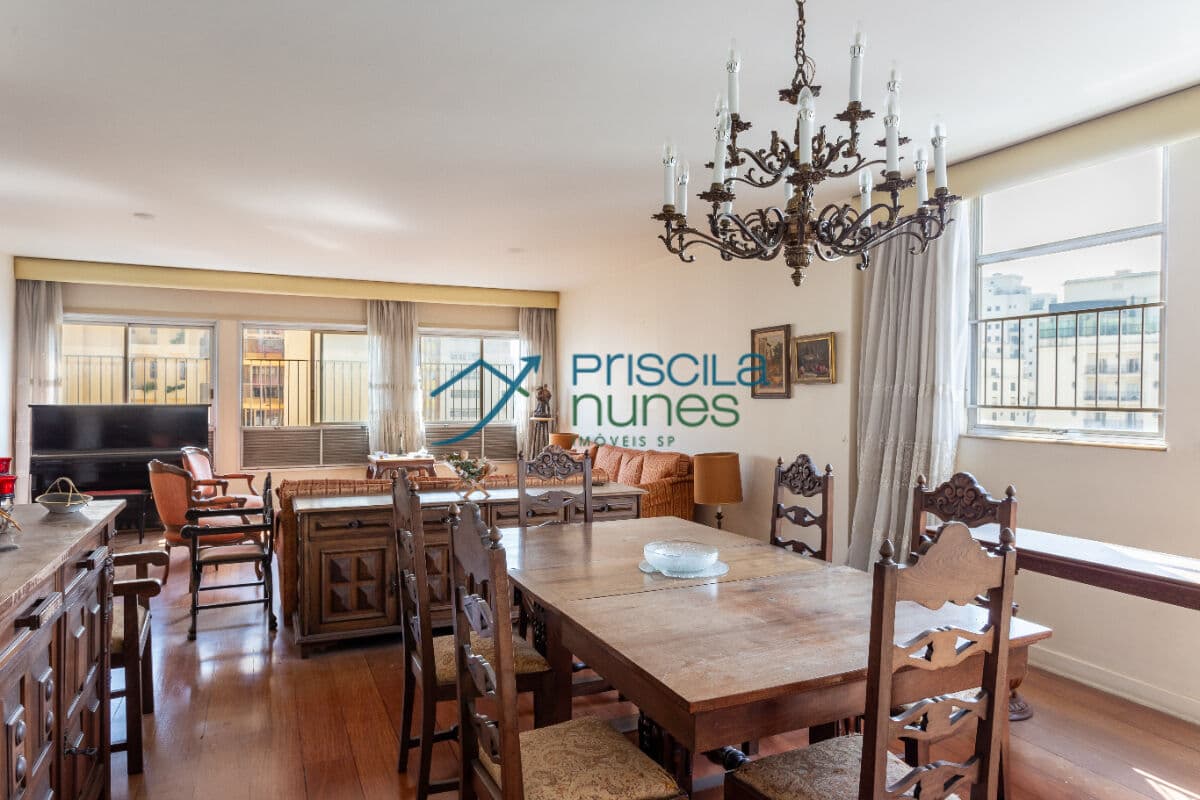 Apartamento Santa Cecília com 3 quartos, sendo 1 suíte, 234m² para Personalisar