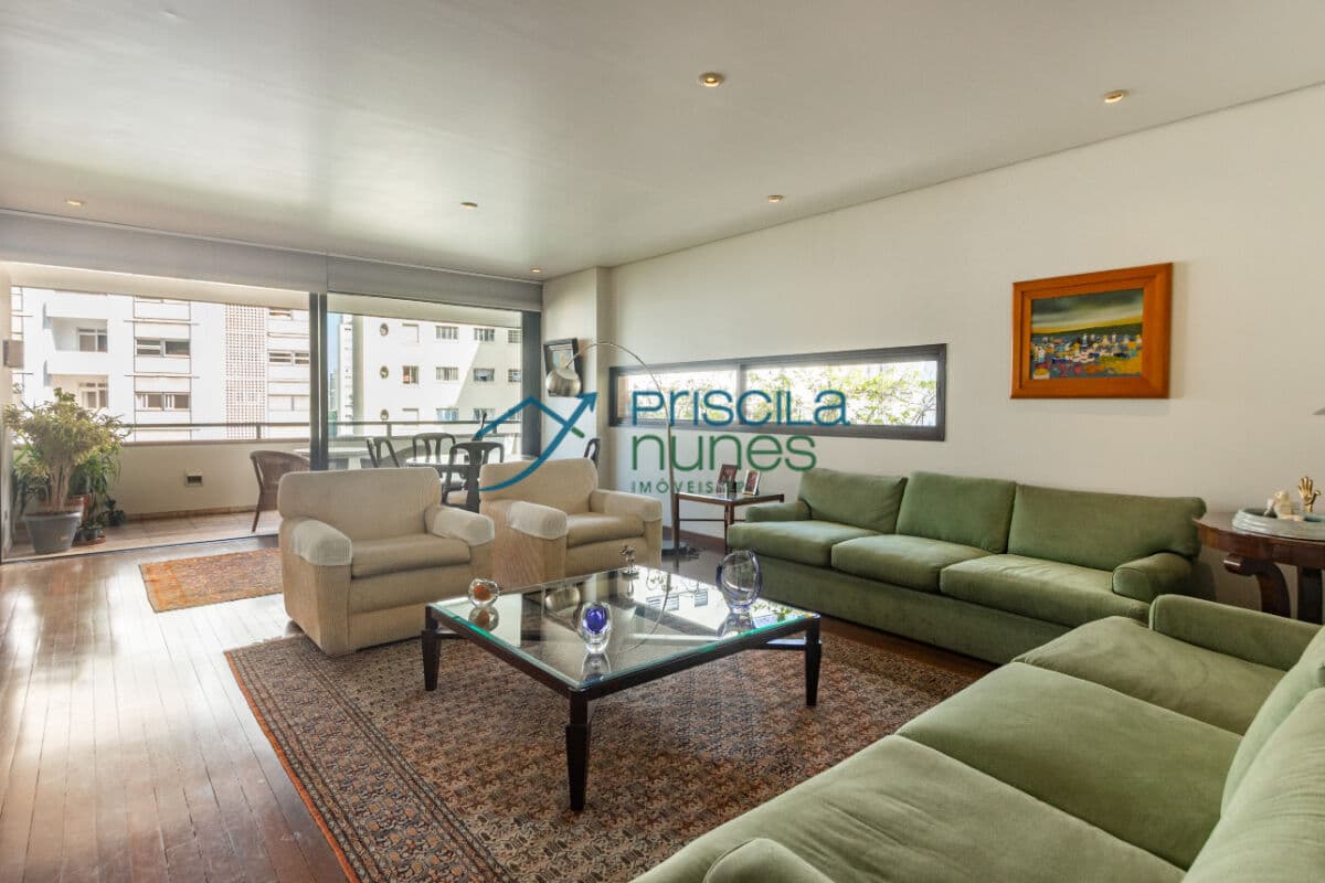 Apartamento Higienópolis com 3 quartos, sendo 2 suítes , 232m²