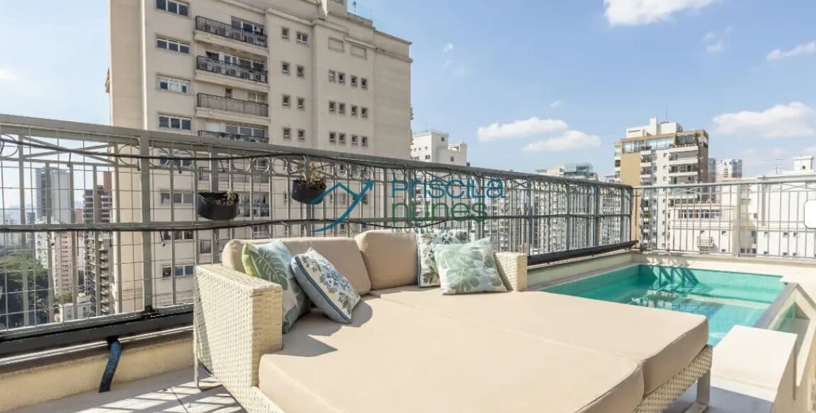 Cobertura Vila Nova Conceição com 4 quartos, sendo 4 suítes, 310m²