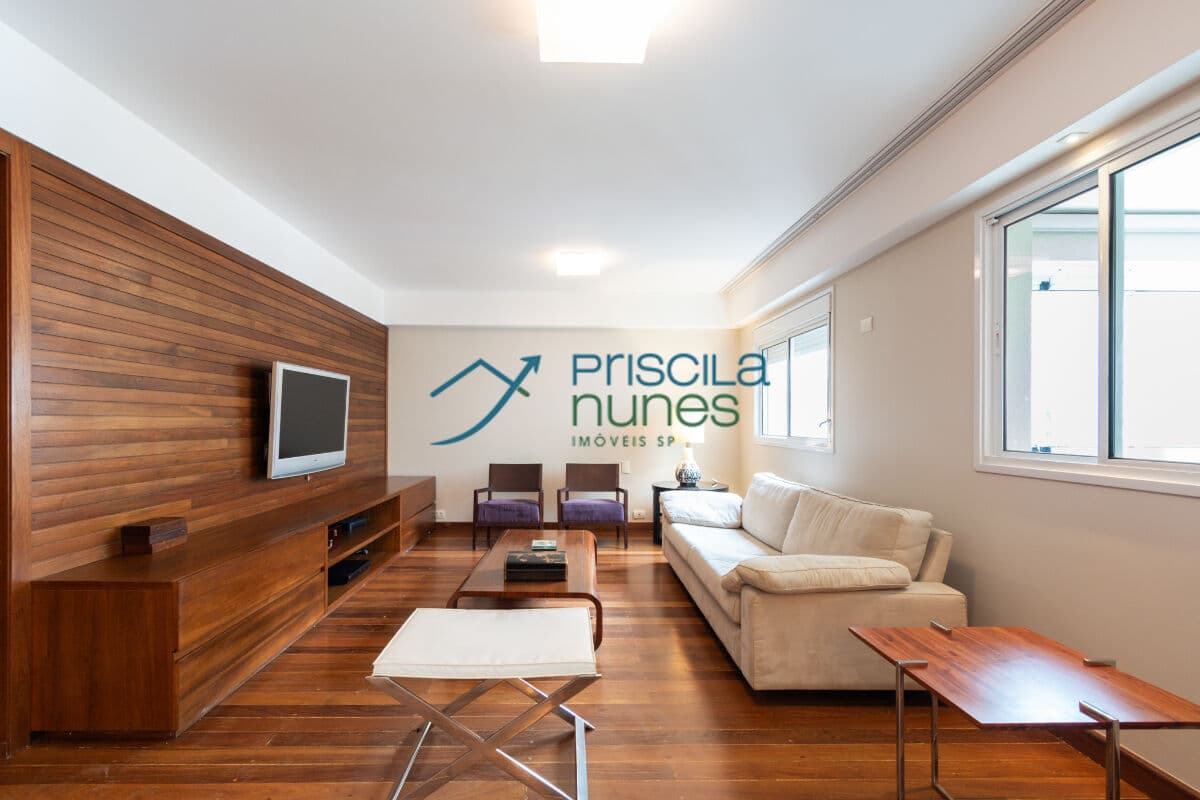 Apartamento Indianópolis com 3 quartos, sendo 3 suítes , 204m²