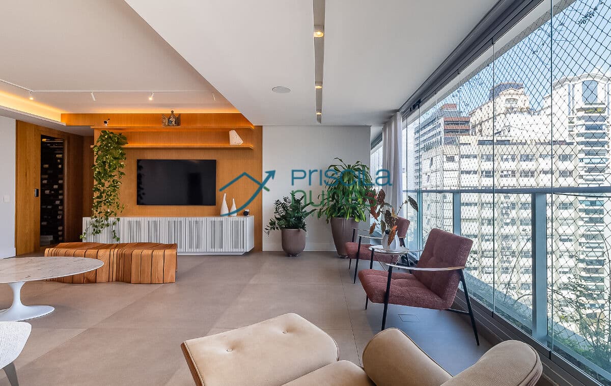 Apartamento Cerqueira César com 3 quartos, sendo 3 suítes , 175m²