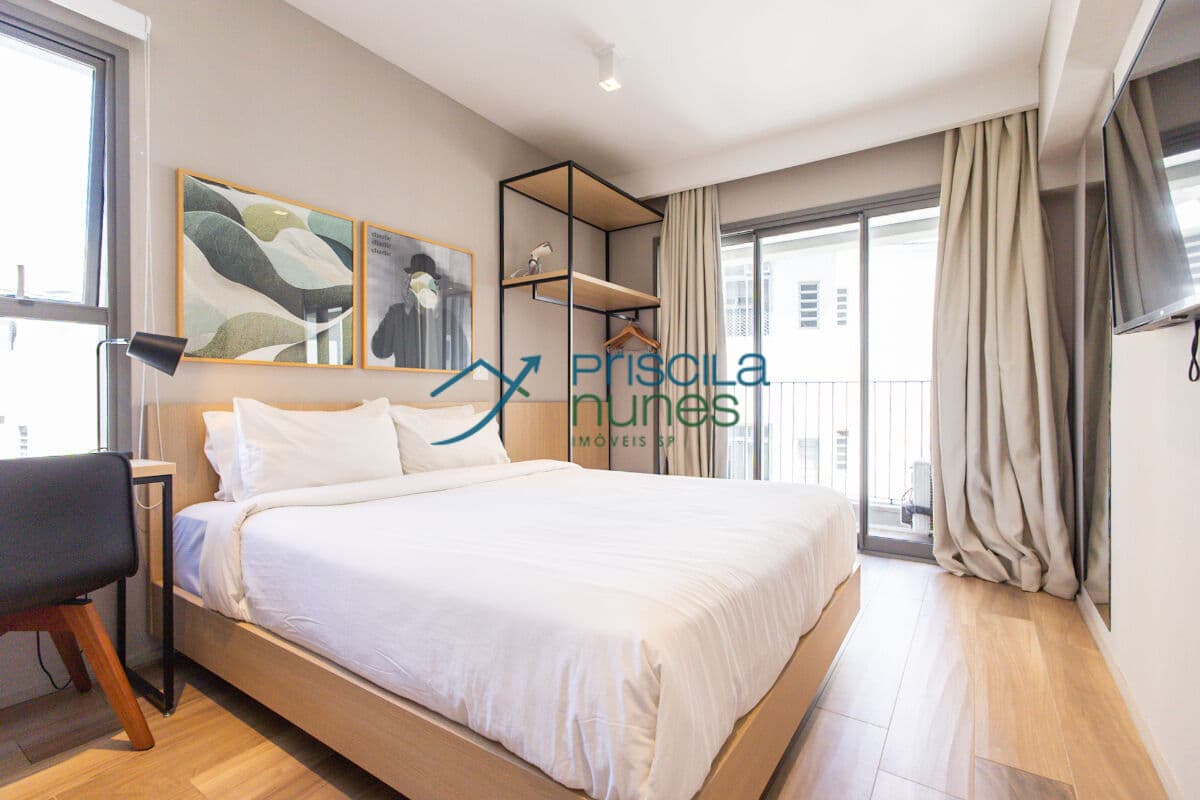 Apartamento Cerqueira César com 1 quarto, 22m²