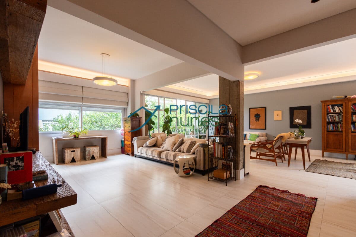 Apartamento Higienópolis com 3 quartos, sendo 3 suítes , 202m²