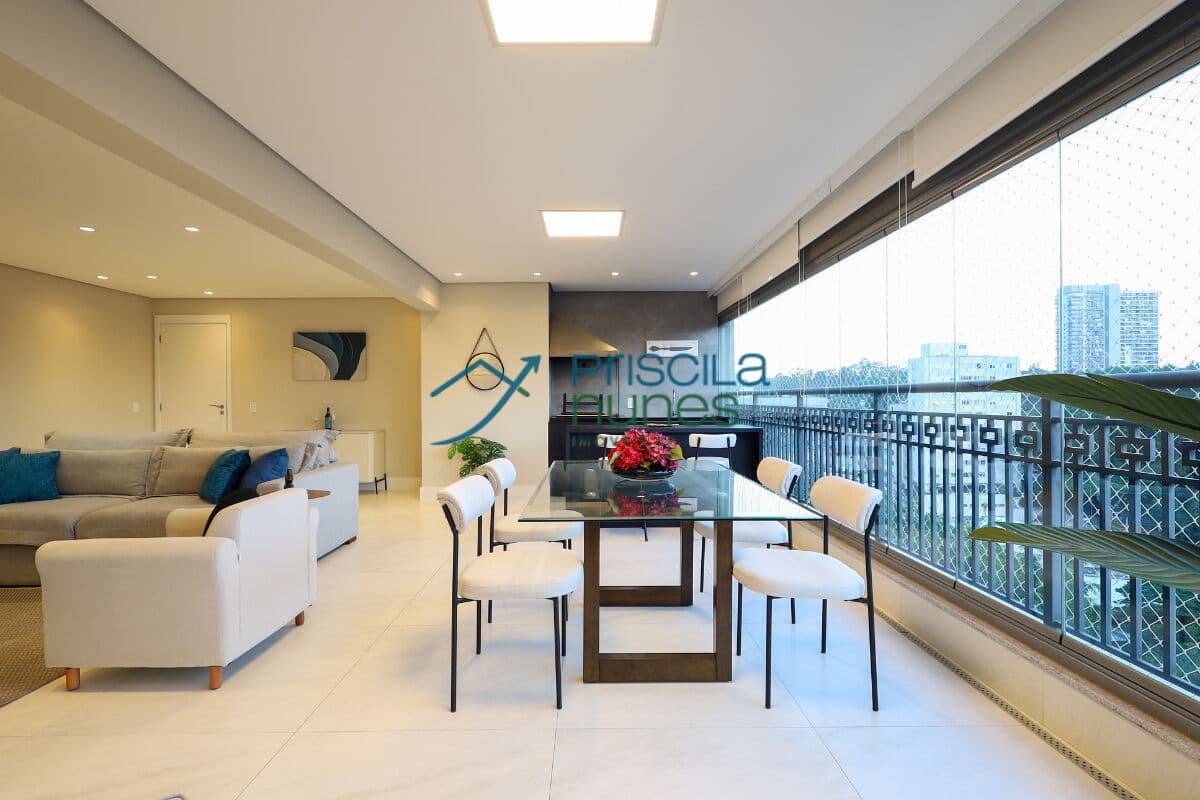 Apartamento Chácara Santo Antônio com 3 quartos, sendo 3 suítes, 137m²