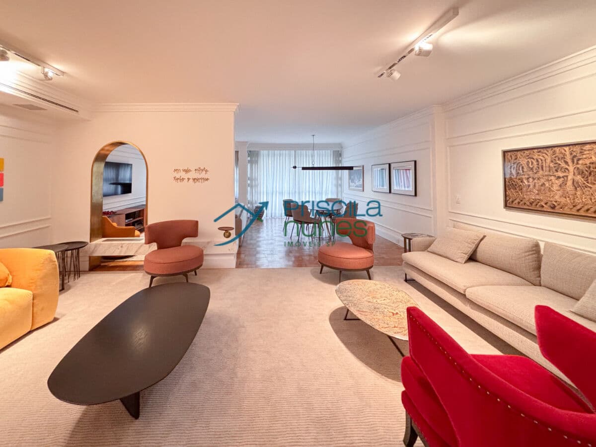Apartamento Jardim América com 2 quartos, sendo 2 suítes , 190m²