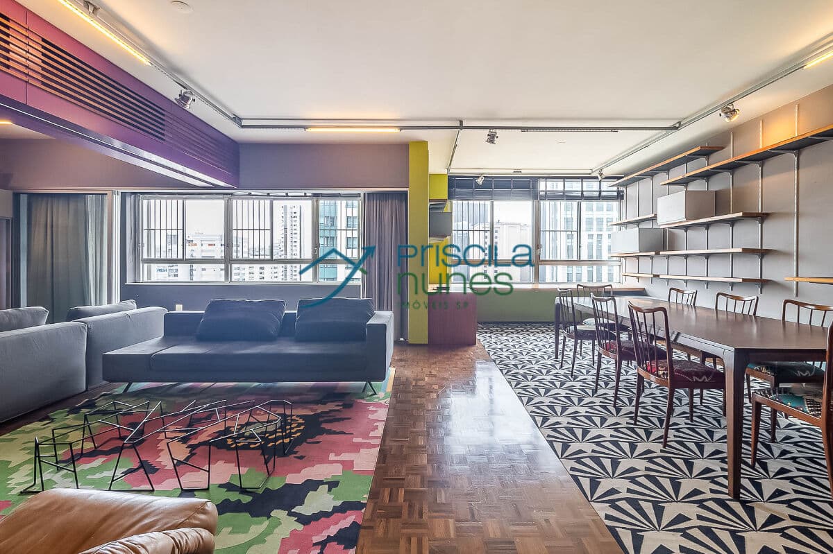 Apartamento Consolação com 3 quartos, sendo 3 suítes , 250m²