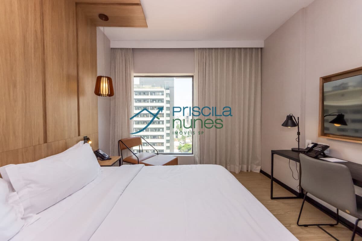 Flat Pinheiros com 1 quarto, sendo 1 suíte, 24m²