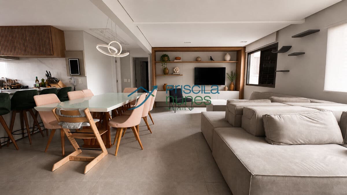 Apartamento Moema Pássaros com 3 quartos, sendo 2 suítes, 143m²