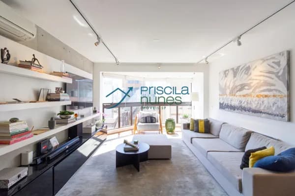 Apartamento Pinheiros Mobiliado com 3 quartos, sendo 3 suítes, 136m²