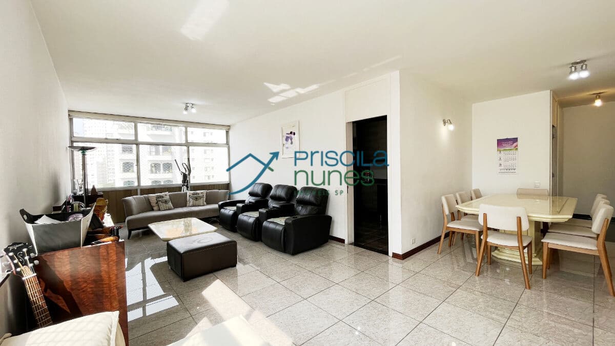 Apartamento Santa Cecília com 3 quartos, sendo 1 suíte, 178m²