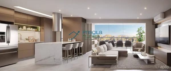 Apartamento Jardim Das Perdizes com 3 quartos, sendo 3 suítes, 136m²