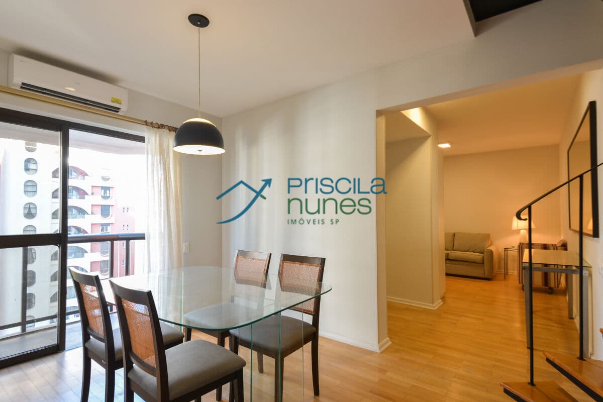 Apartamento Duplex Jardim Paulista com 2 quartos, sendo 2 suítes, 90m²