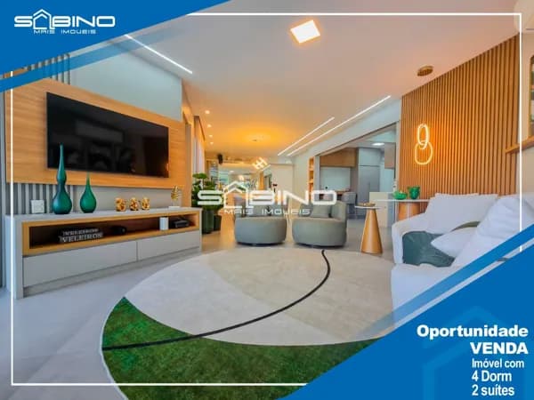 Apartamento com Vista Para o Mar à venda, com 4 suítes 195m² m Riviera de São Lourenço - Bertioga S/P Litoral Norte.