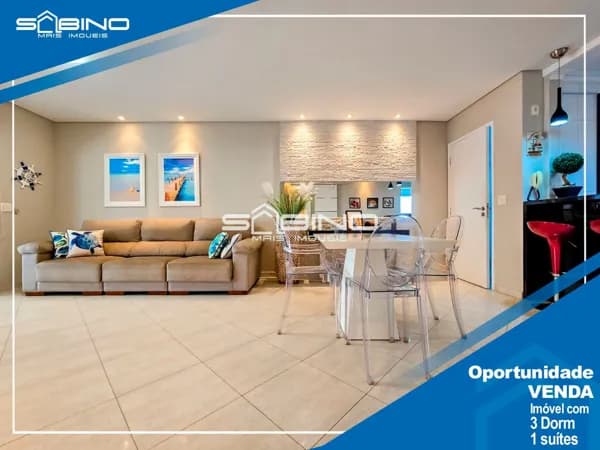 Apartamento à venda, com 3 dormitórios 1 suíte 129m², 2 vagas - em Riviera de São Lourenço - Bertioga S/P