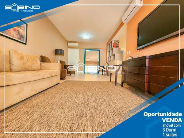 Apartamento Pé na Areia à Venda no Edifício Casa del Mar em Riviera, com 3 dormitórios 1 suíte 133m²