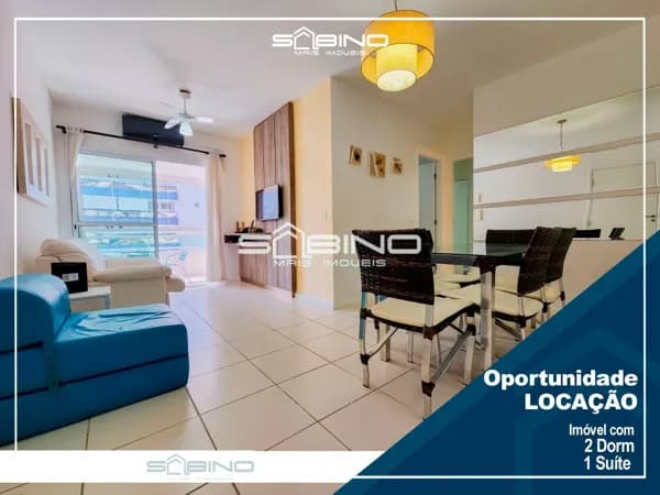 Apartamento para Locação Anual, com 2 dormitórios 1 suíte 70m² - na Riviera de São Lourenço - Bertioga SP