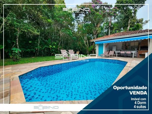 Casa Térrea à venda com 4 dormitórios, 4 Suítes - Riviera de São Lourenço - Bertioga/SP