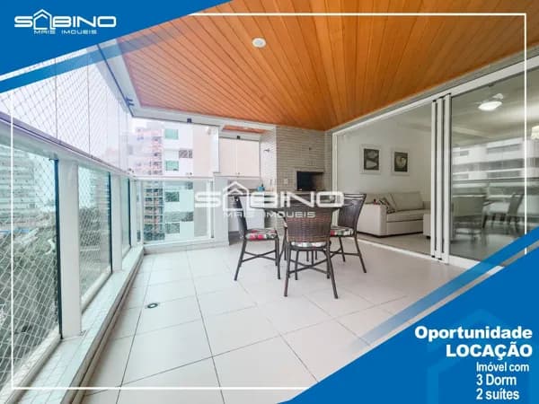 Apartamento para Locação Anual, com 3 dormitórios 2 suítes 128m² - Riviera de São Lourenço, Bertioga SP.