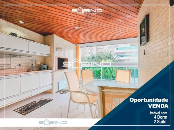 Apartamento Pé na Areia à Venda e Locação Anual com 4 Dormitórios 137 m² em Riviera de São Lourenço - Bertioga S/P