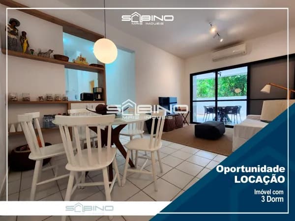 Apartamento para Locação com 3 Dormitórios 1 suíte, atende até 8 pessoas - Riviera de São Lourenço - Bertioga SP