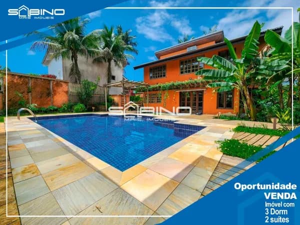 Casa à Venda e Locação Anual, com 3 dormitórios 280m² 4 vagas - na Riviera de São Lourenço - Bertioga SP