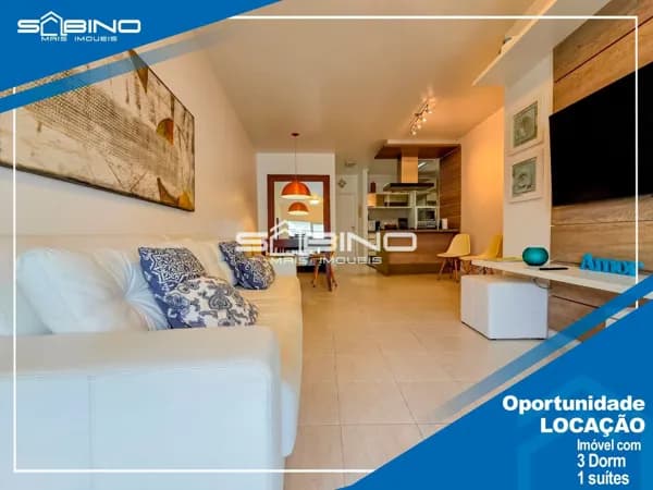 Apartamento locação Anual com 3 dormitórios 89m², 2 vagas - Riviera de São Lourenço - Bertioga SP