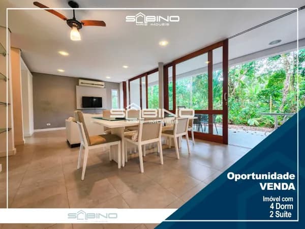 Belíssima casa de Villagio à venda com 4 Dormitórios sendo 2 suítes 232m² na Riviera de São Lourenço - Bertioga SP