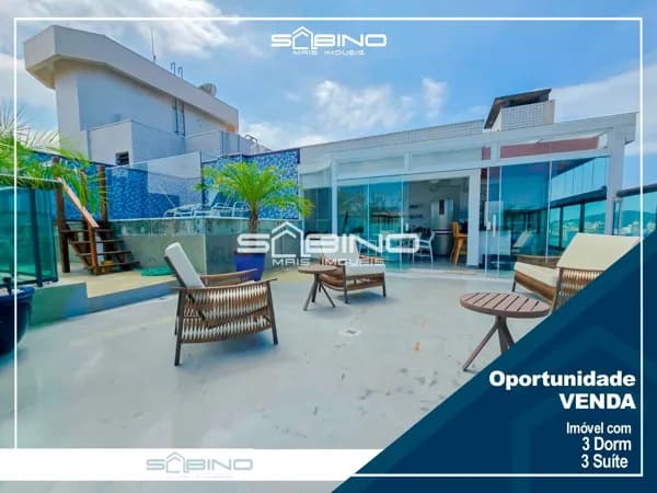 Cobertura à venda com Vista para o Mar, 3 Suítes 3 vagas, 254 m² - Riviera de São Lourenço – Bertioga SP