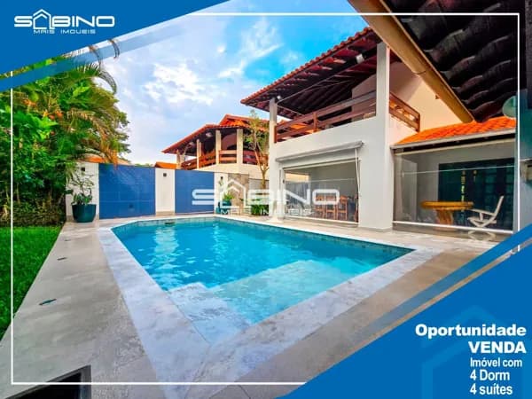 Casa à venda, com 4 dormitórios 4 suítes 294m² 4 vagas - Riviera de São Lourenço - Bertioga SP