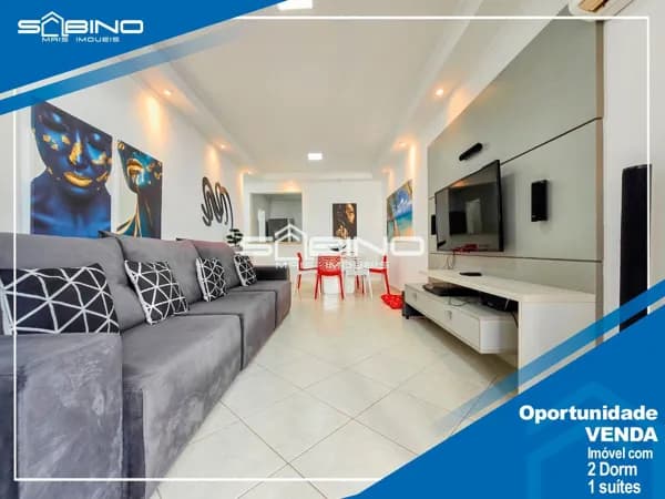 Apartamento Pé na Areia à venda, com Vista para o Mar 2 Dormitórios 1 Suíte, 88m² - Riviera de São Lourenço, Bertioga SP