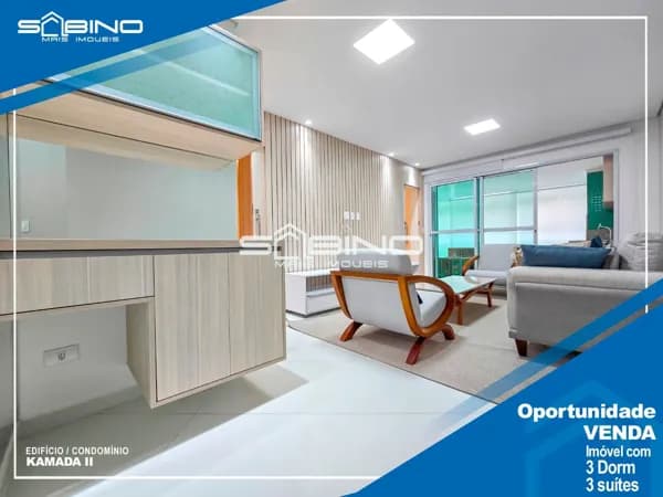 Apartamento à venda com 3 Dormitórios 2 suítes 131 m², em Riviera de São Lourenço - Bertioga SP