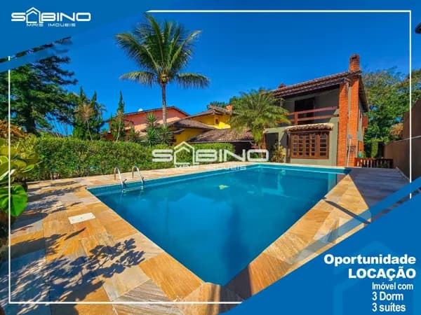 Casa para Locação, com 3 dormitórios 3 Suítes, atende até 10 Pessoas - Riviera de São Lourenço Bertioga SP