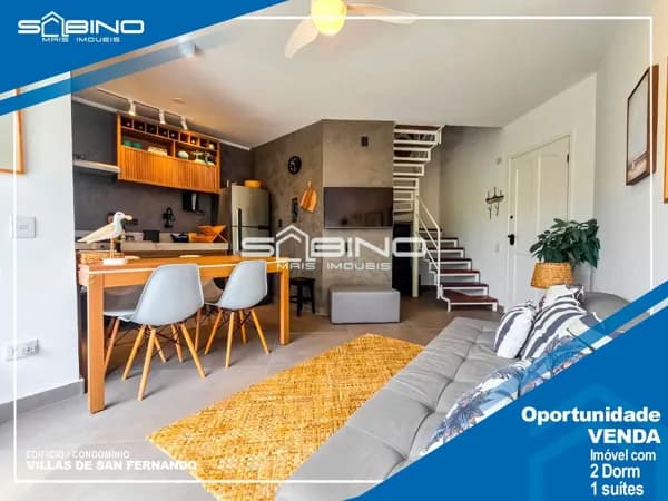 Apartamento à venda no Villas de San Fernando, com 2 dormitórios 73m² Riviera de São Lourenço