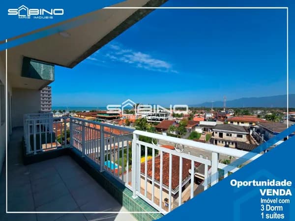 Cobertura à Venda, com 3 dormitórios 92m², 2 vaga - na praia da Vista Linda - Bertioga SP