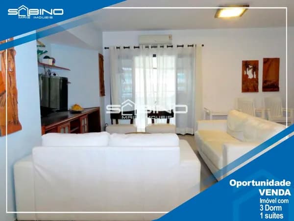 Apartamento Pé na Areia à venda, com 3 dormitórios 1 suíte 137m² - Riviera de São Lourenço - Bertioga SP