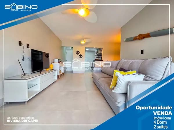 Apartamento à Venda com 4 Dormitórios 2 suítes 145 m², 2 vagas - em Riviera de São Lourenço - Bertioga SP.