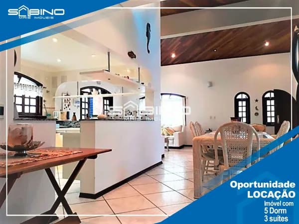 Casa para locação temporada 2022 - 05 dormitórios 250 m, 03 vagas em Riviera de São Lourenço