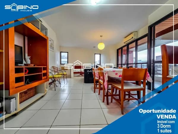 Apartamento à Venda na Riviera de São Lourenço, com 3 dormitórios 1 suíte 110m², 2 vagas de garagem