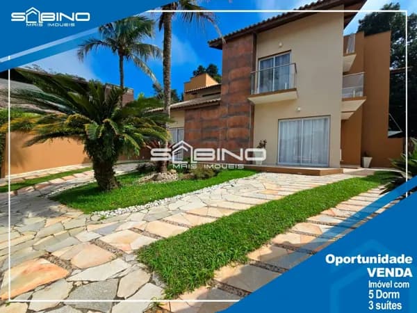 Imobiliária na Riviera, Casa à venda no Módulo 26, com 5 Dormitórios 3 suítes, 407m² de área útil - Bertioga SP.