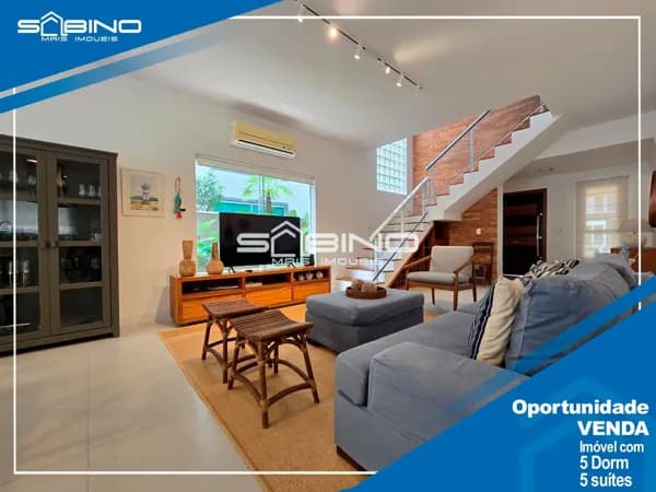 Casa à Venda com 5 dormitórios 5 Suítes 380m² de área útil, 4 vagas - Riviera de São Lourenço - Bertioga SP