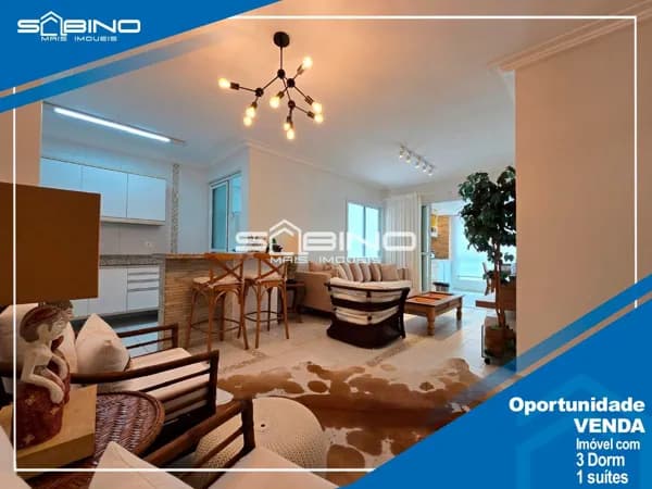 Apartamento à venda, com 3 dormitórios 1 suíte 104m² de área útil, 2 vagas – Riviera de São Lourenço SP.