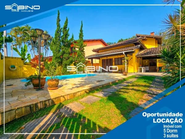 Casa para Locação, com 5 dormitórios 3 Suítes, atende até 12 Pessoas - Riviera de São Lourenço Bertioga SP