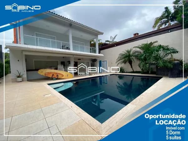Casa para locação Temporada, com 5 suítes 575m² na Riviera de São Lourenço - Bertioga SP