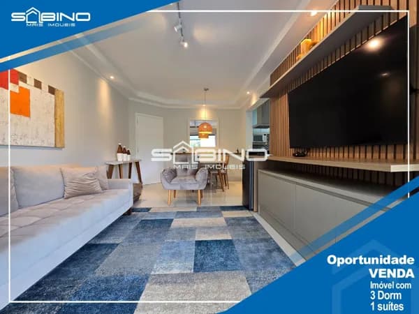 Apartamento à venda no Edifício Itamambuca, 3 dormitórios 1 suíte 95m² de área útil, 2 vagas – Riviera de São Lourenço - Bertioga SP